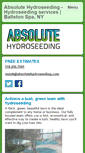 Mobile Screenshot of absolutehydroseeding.com